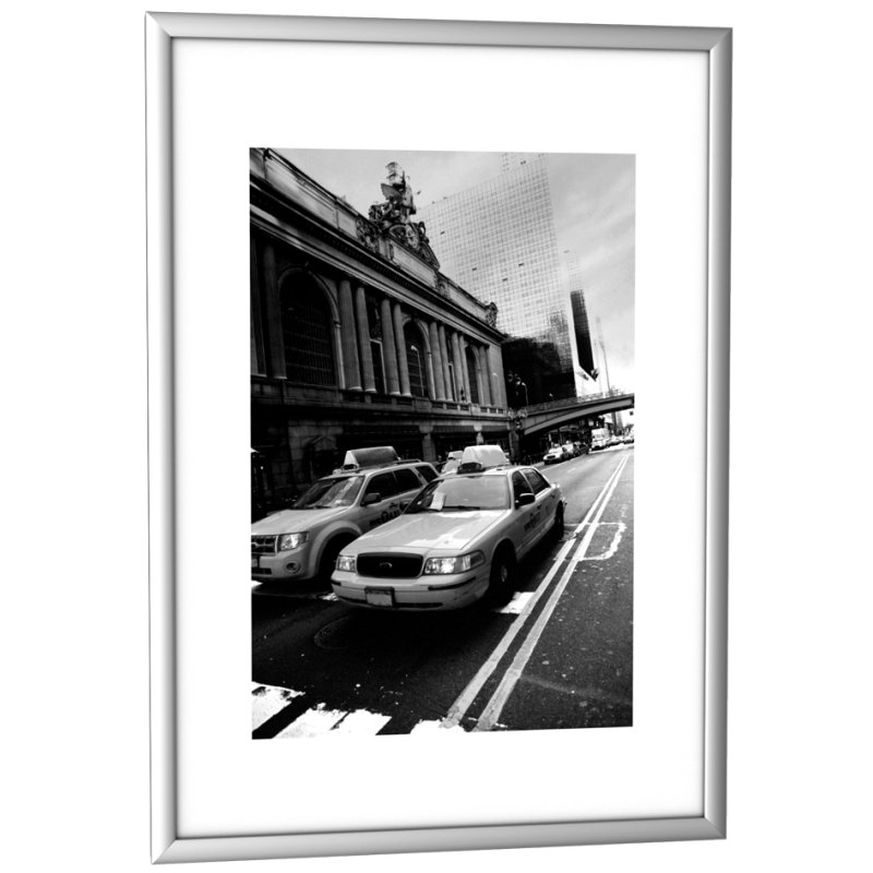 PAPERFLOW cadre photo aluminium, DIN A2, argent
